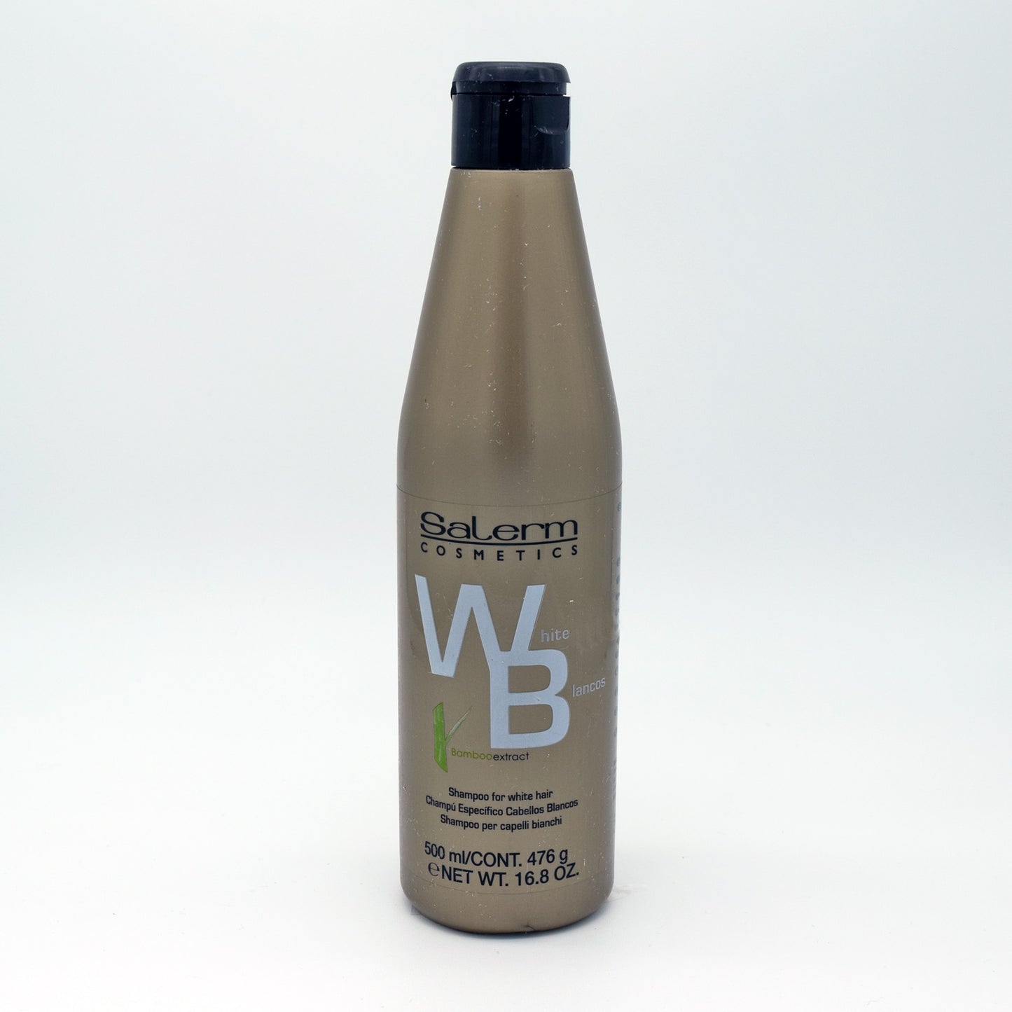 Shampoo para Cabello Blanco Con extracto de bamboo 500ml - Salerm