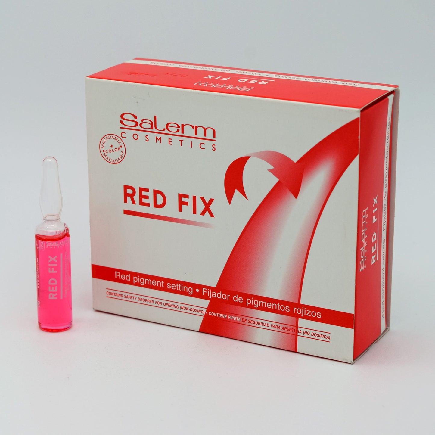 Fijador de pigmento rojizos 12 ampolletas - Salerm
