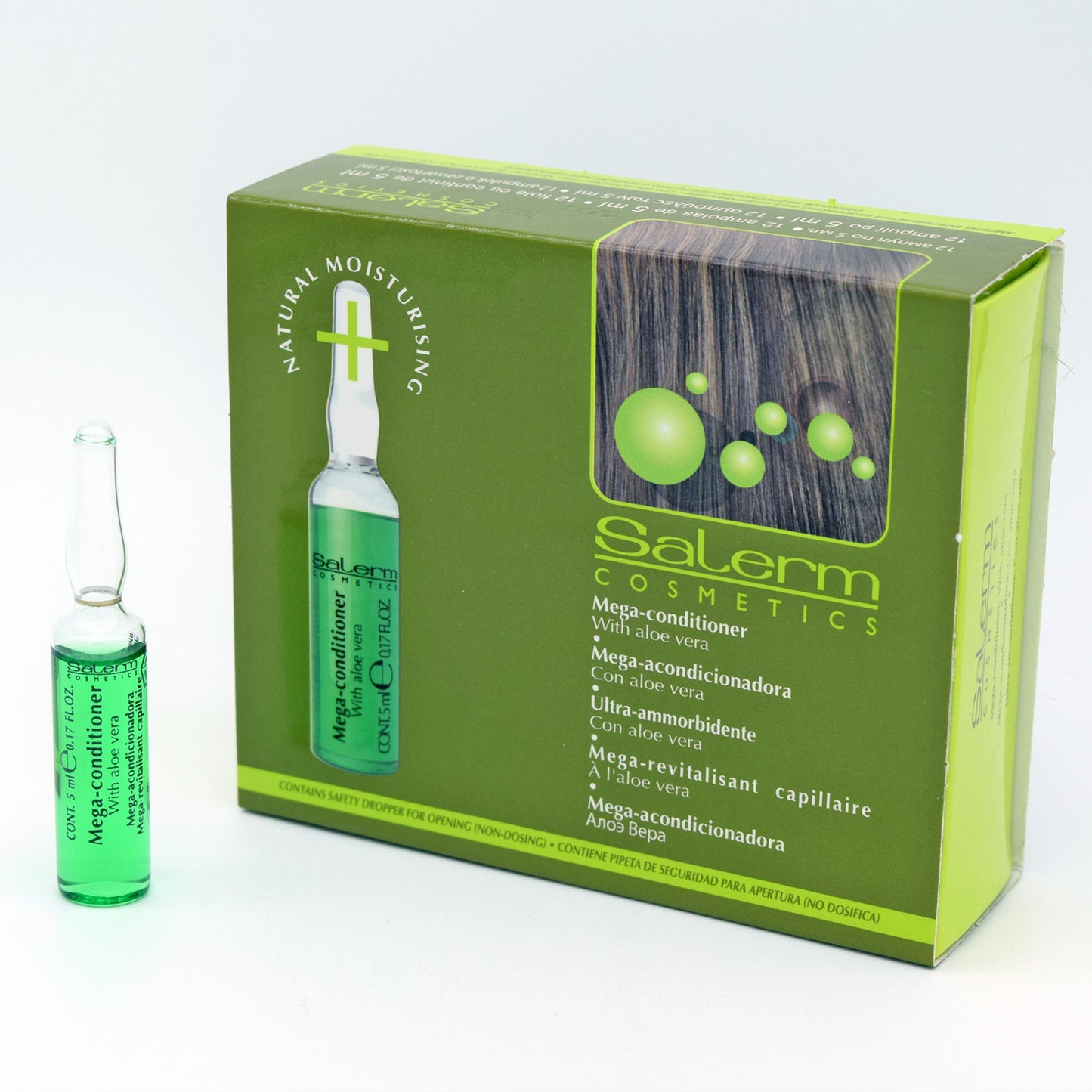 Tratamiento mega acondicionador con aloe vera 12 Amp. - Salerm