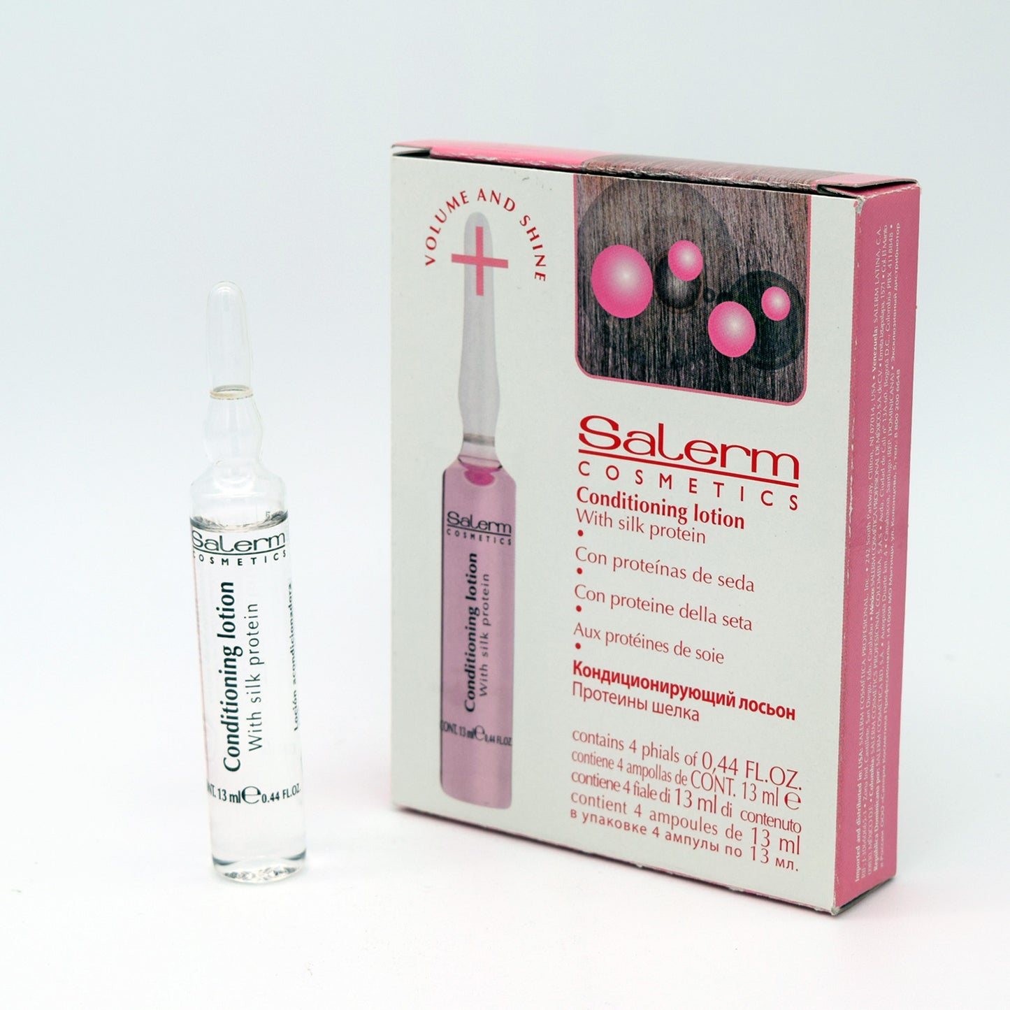 Tratamiento acondicionador con proteína de seda 4 amp - Salerm