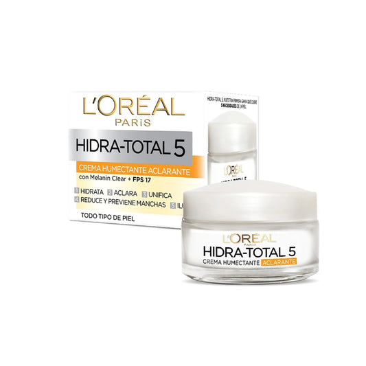 Crema Hidra Total 5 humectante aclarante. FPS17 - Loreal